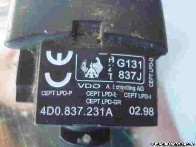 Funkfernbedienung Schlüssel Gehäuse Audi 4D0837231A BZT G131837 VD0 CEPT LPD-1