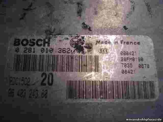 Motorsteuergerät Peugeot 306 9640324380 EDC15C220 28FM0190 BOSCH 0281010362