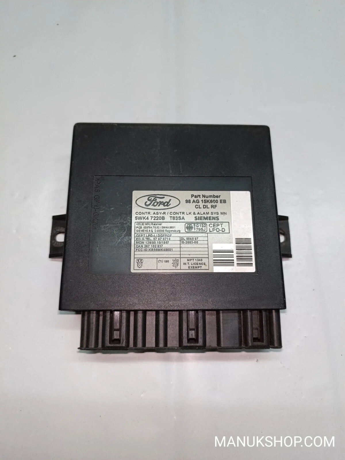 Komfortsteuergerät KSG Ford 98AG15K600EB 98 AG 15K600 EB 5WK47220B 5WK4 7220B