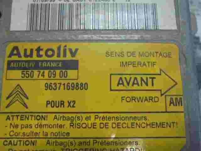 Airbagsensor Airbagsteuergerät Citroen Xantia (AM) 9637169880 550740900