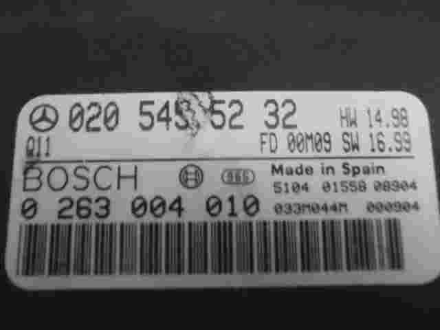 Steuergerät Mercedes-Benz W220 0205455232 Q11 FD00M09 BOSCH 0263004010