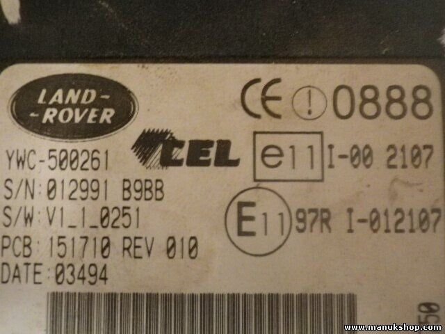 Steuergerät Wegfahrsperre Alarmmodul Land Rover Freelander YWC500261 012991 B9BB