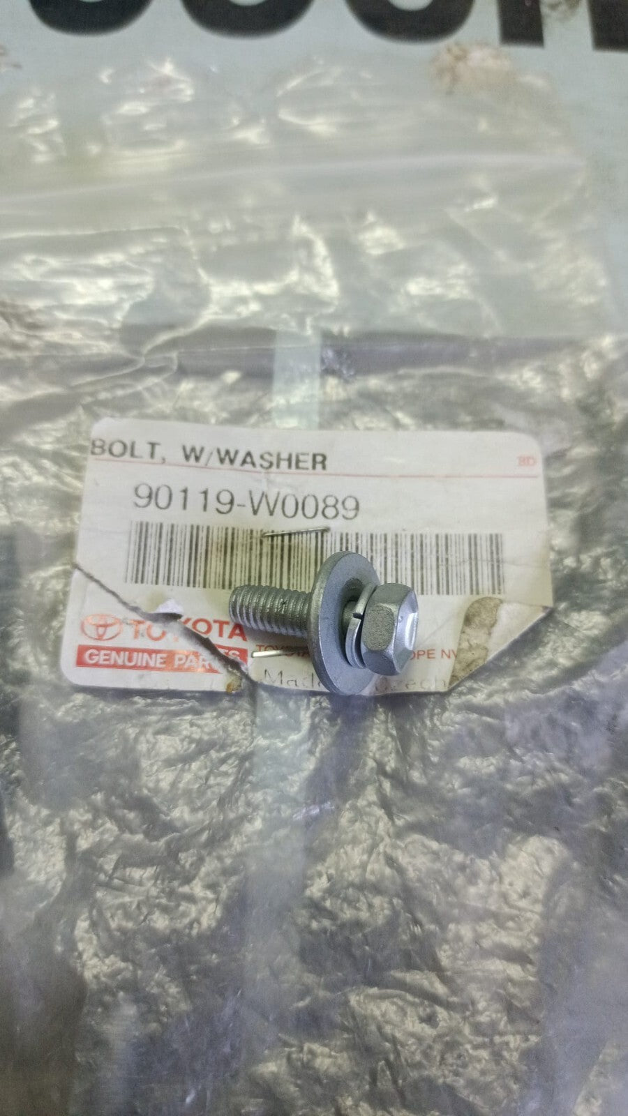Bolt W/ Washer Lexus IS III Toyota Corolla (160) Prius 90119W0089 90119-W0089