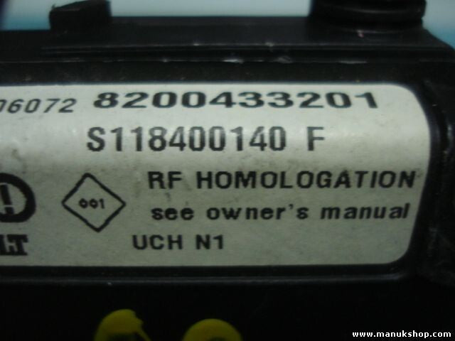 Steuergerät UCH Renault Megane Scénic II N1 S118400140F S118400140 F 8200433201