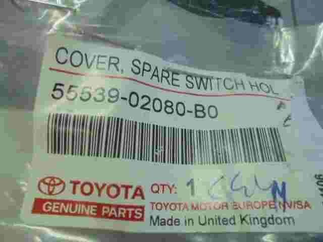 Cover Spare Switch Hol Toyota Corolla E12 5553902080B0 55539-02080-B0