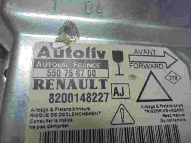 Airbagsensor Airbagsteuergerät Renault Laguna (AJ) 8200148227 550758700