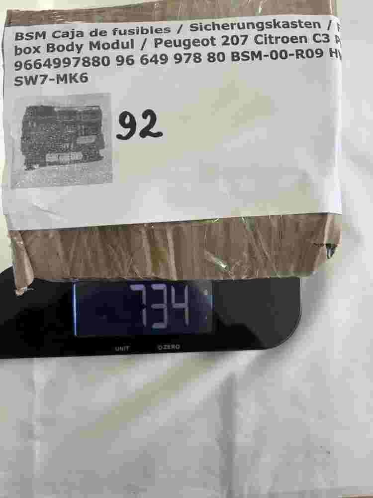 Sicherungskasten Peugeot 207 Citroen Picasso 9664997880 96 649 978 80 BSM00R09