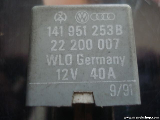 Relais Nebelscheinwerfer Volkswagen 141951253B 141 951 253 B WLO 22200007 Nr.53