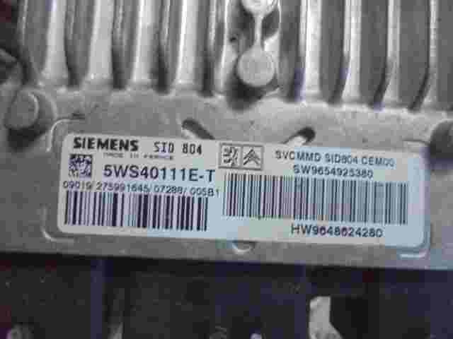 Motorsteuergerät Peugeot SW9654925380 9654925380 HW9648624280 9648624280