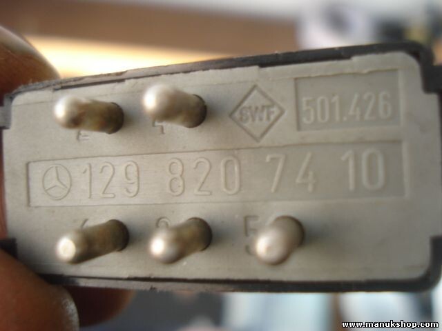 Heckscheibenheizung schalter Mercedes-Benz R129 W124 1298207410 129 820 74 10