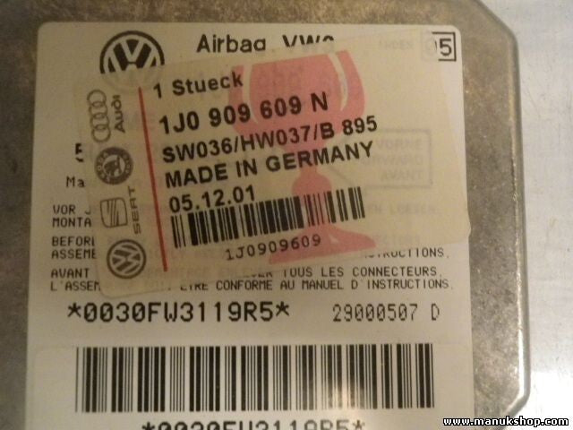 Airbagsensor Airbagsteuerger VW NUEVO 1J0909609N 1J0 909 609 N 1J0909609