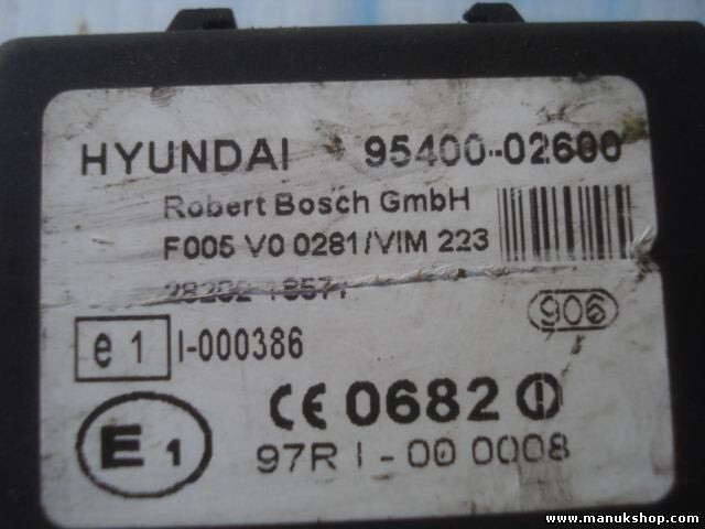 Steuergerät Wegfahrsperre Alarmmodul Hyundai Atos 95400-02600 9540002600