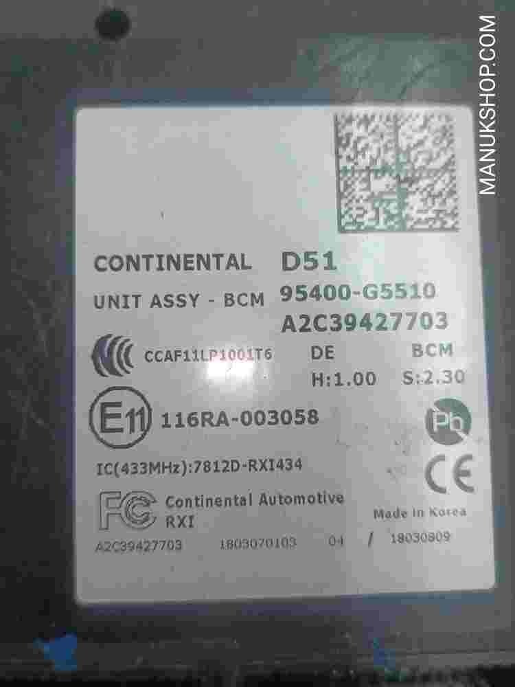 Sicherungskasten Kia Niro Hyundai Ioniq 95400G5510 Continental D51 A2C39427703