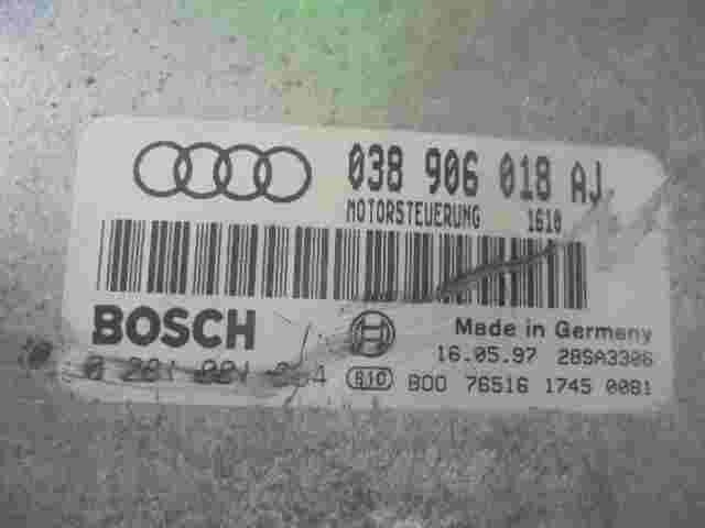 Motorsteuergerät Audi A3 038906018AJ 038 906 018 AJ 28SA3306 BOSCH 0281001694