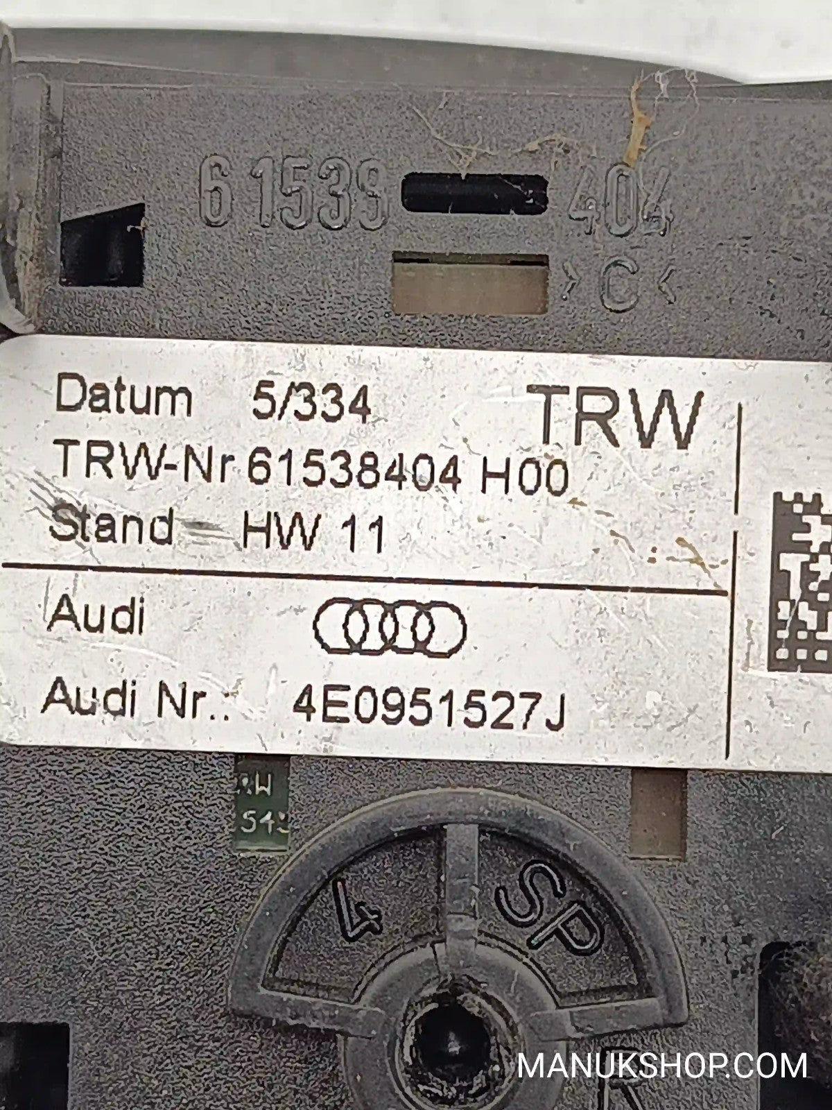 Schalter Lenkradverstellung Audi A8 Q5 Q7 A4 A6 4E0951527J 61538404H00 61538404