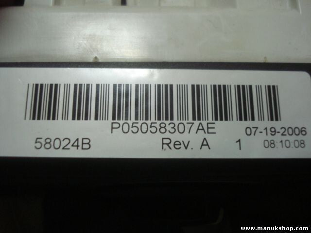 Klimabedienteil Dodge 58024B P05058307AE 05058307AE 05058307