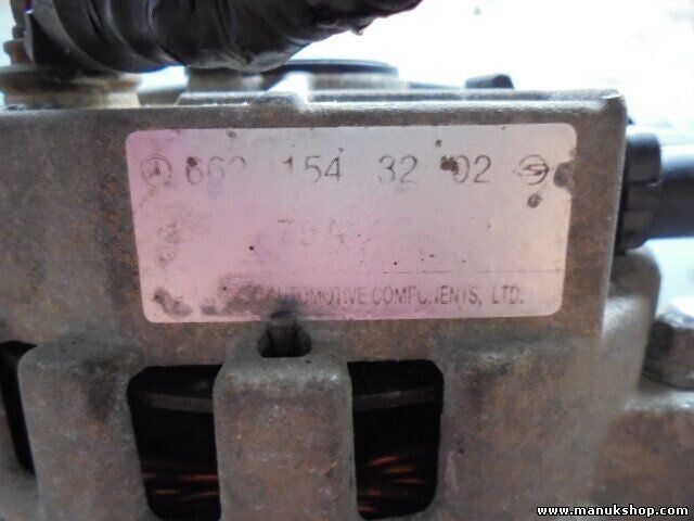 Lichtmaschine SsangYong Musso 2.9 D 3.2 4x4 6621543202 A6621543202 944390901020