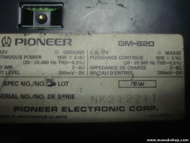 Verstarker Audi Pioneer GM-620 NK212711 GM620