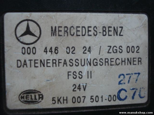 Datenerfassungsrechner Mercedes FSS II 0004460224 ZGS 002 HELLA 5KH00750100