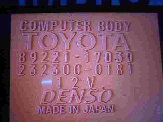 Karosseriesteuergerät Toyota MR2 ZZW30 8922117030 89221-17030 DENSO 2323000181