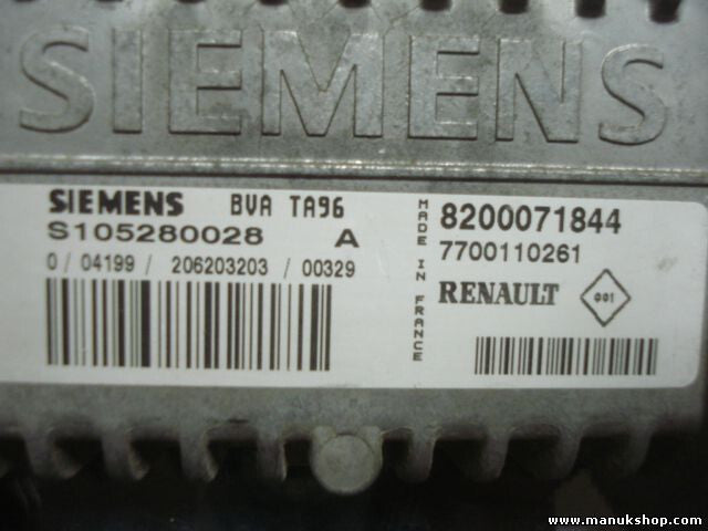 Motorsteuergerät Megane BVA TA96 8200071844 7700110261 SIEMENS S105280028A
