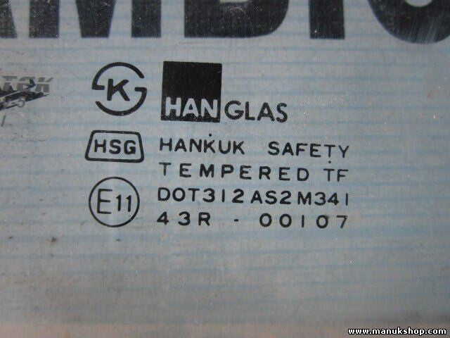 Türscheibe Seitenscheibe hinten links SsangYong Musso 43R00107 DOT312AS2M341