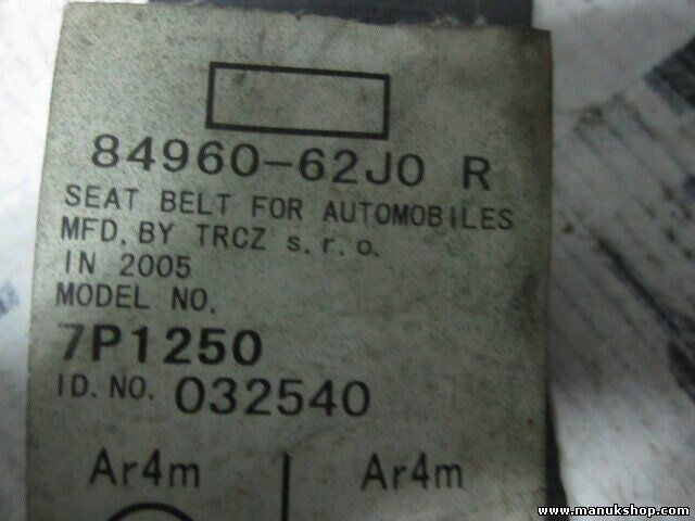 Sicherheitsgurt Gurt Suzuki Santana Swift 8496062J0 84960-62J0 R 8496062J0R