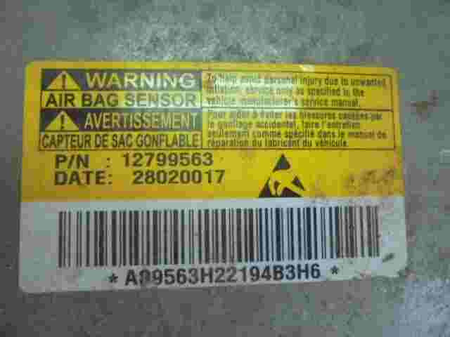 Airbagsensor Airbagsteuergerät Saab 9-3 12799563 28020017