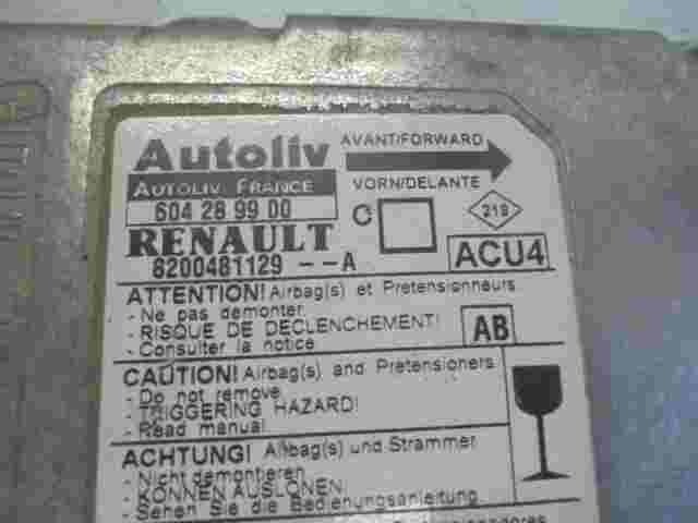Airbagsensor Airbagsteuergerät Renault Megane II (AB) 8200481129A 604289900