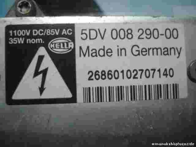 Xenon Steuergerät Audi A6 5DV 008 290-00 5DV00829000 1100V-DC/85V AC