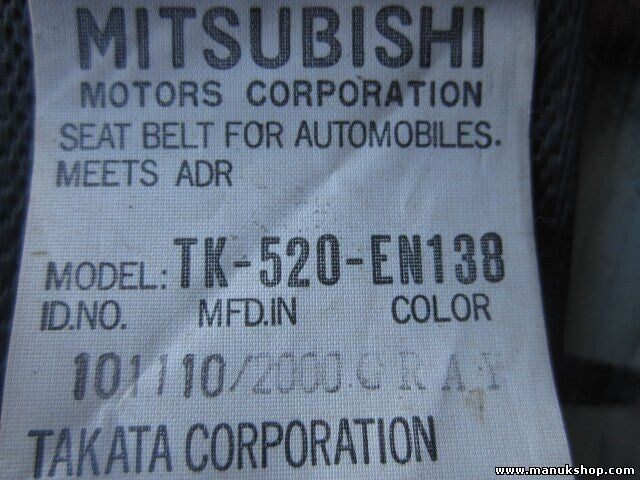 Gurtschloss Gurtschnapper hinten links Mitsubishi V45W TK520EN138 TK520EN-138