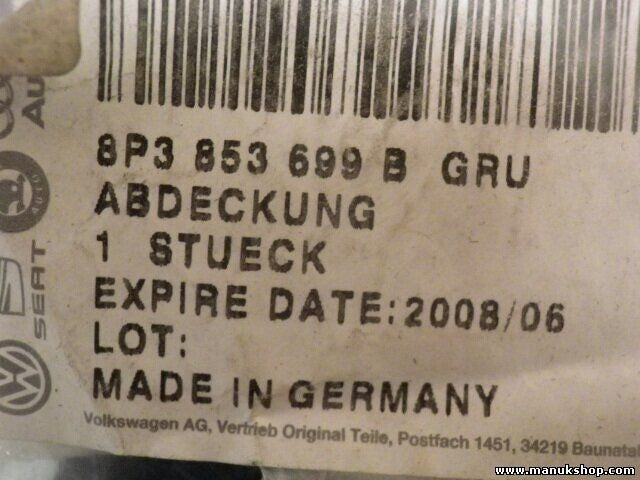 VW Volkswagen 8P3853699B 8P3 853 699 B 8P3853699BGRU 8P3 853 699 B GRU