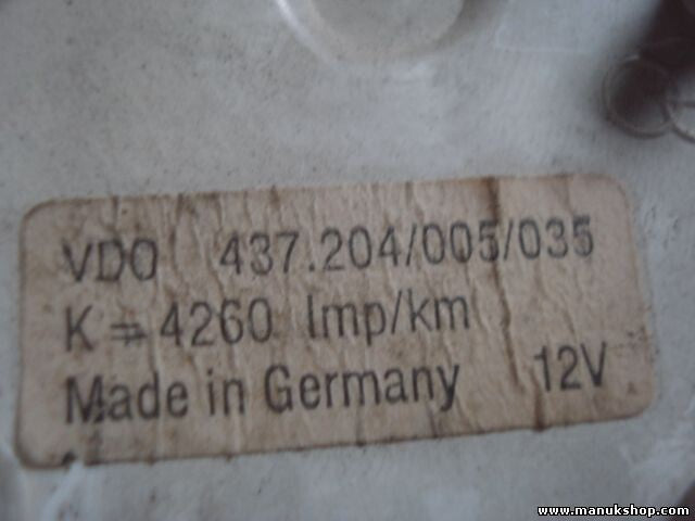 Kombiinstrument Tankanzeige Audi 80 VDO 437.204/005/035 437204005035
