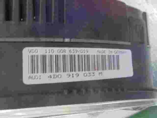 Kombiinstrument Tacho Audi A8 D2 4D0919033M 4DO919033M VDO 110008639019