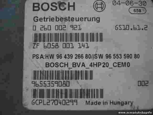 Getriebesteuergerät Citroen C5 9641281180 9643703380 BOSCH 0260002767
