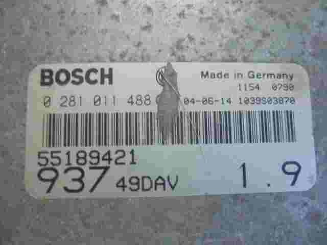 Motorsteuergerät Alfa Romeo 147 55189421 93749DAV BOSCH 0281011488 1039S03870