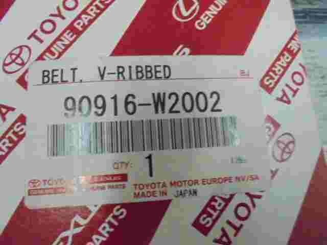 V-Ribbed Belt Toyota Aygo Yaris 90916W2002 90916-W2002