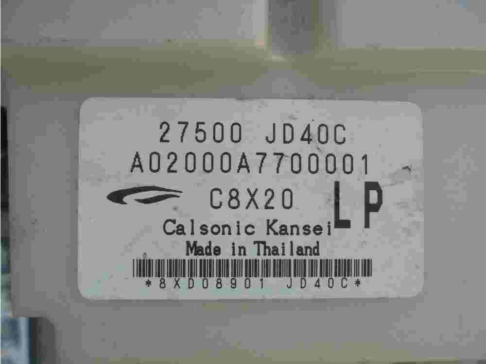 Klimabedienteil Nissan Qashqai 27500JD40C 27500 JD40C Calsonic Kansei C8X20 LP