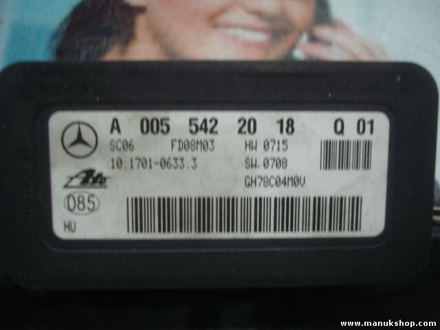 Sensor Querbeschleunigung Mercedes-Benz ML350 W164 (Q01) A0055422018