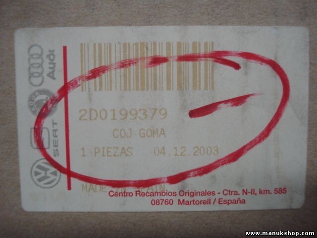 VW Volkswagen 2D0199379 2D0 199 379