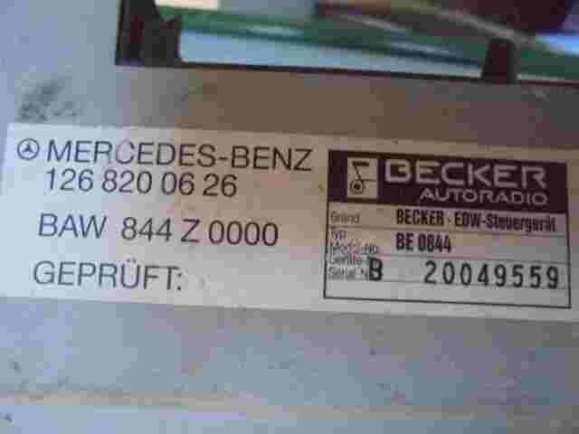Steuergerät Alarm Mercedes-Benz W124 W126 1268200626 BAW 844 Z 000 BECKER -EDW