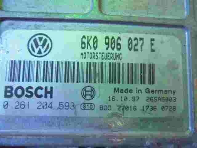 Motorsteuergerät Polo Seat Cordoba Ibiza 6K0906027E 6KO906027E BOSCH 0261204593