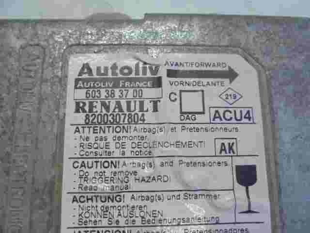 Airbagsensor Airbagsteuergerät Renault Megane (AK) 8200307804 603383700