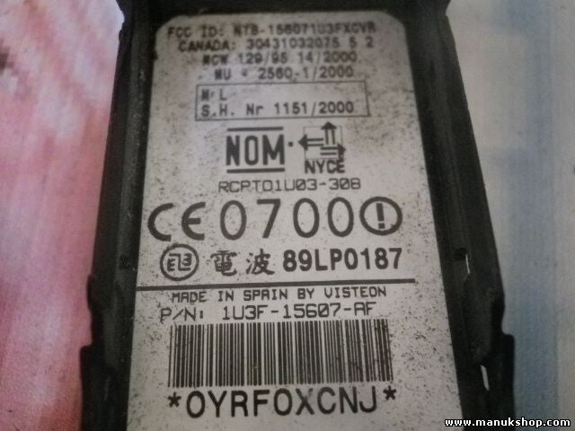 Schlüssel Lesespule Toyota Yaris 897830D010 89783-0D010 89LP0187 156071U3FXCVR