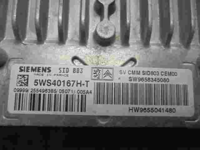 Motorsteuergerät Peugeot 407 SID 803 5WS40167HT 9658345080 HW 9655041480
