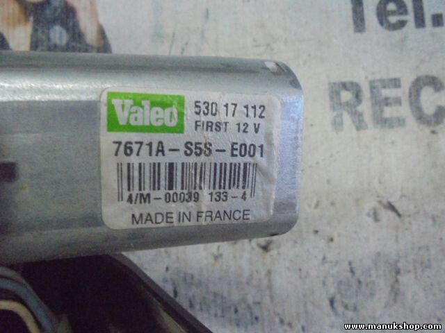 Scheibenwischermotor Honda Civic VI 2003 530 17 112 53017112 VALEO 7671AS5SE000