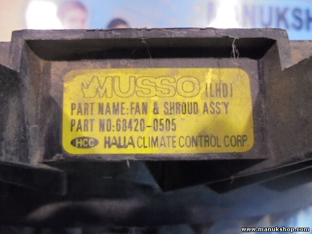 Lüftermotor Kühlerventilator Ssangyong Musso 2.3 4548548 684200505 4569632