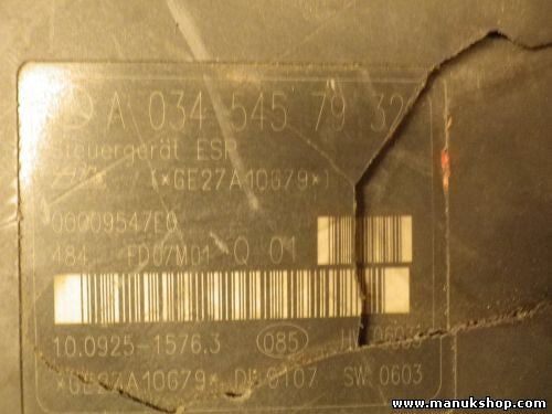 ABS Steuergerät Mercedes W203 CLK W209 3.5 A0345457932 10092515763 00009547E0