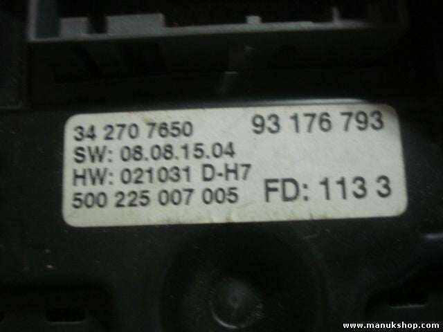 Bordcomputer Opel Vectra C 2004 342707650 93176793 500225007005 HW 021031 D-H7