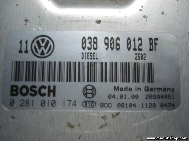 Motorsteuergerät VW Golf 4 DIESEL 2502 038906012BF 28SA4051 BOSCH 0281010174